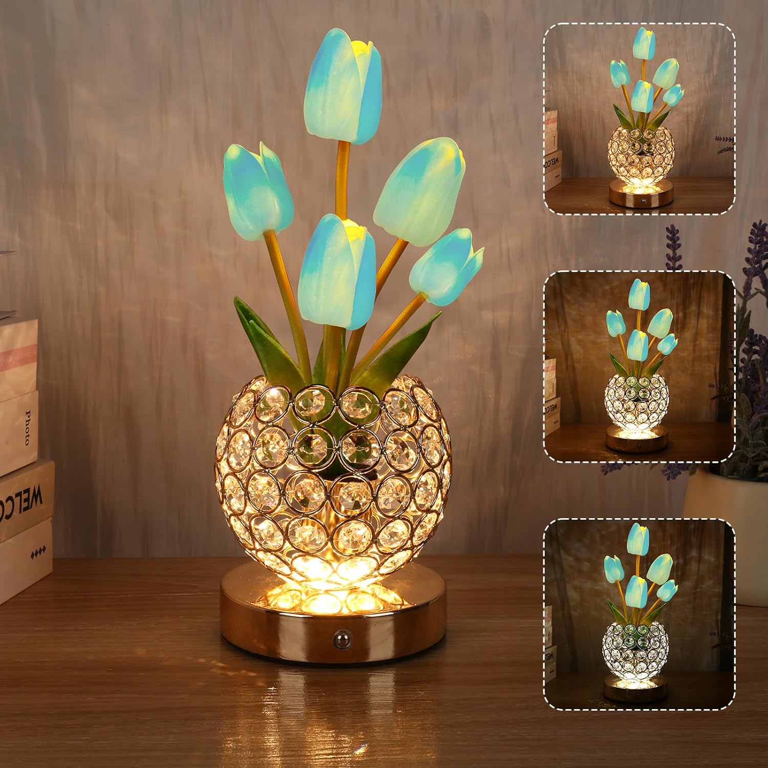 Touch Table Lamp – Elegant Crystal Shine 