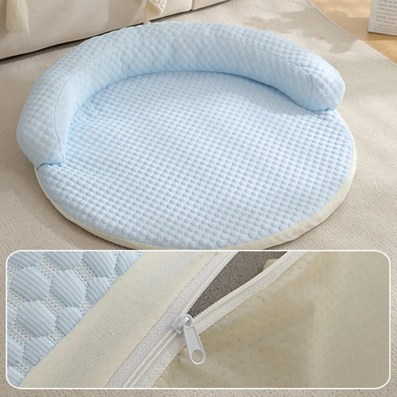 Tapis Rafraîchissant Rond –  Avec Zone De Repos Surélevée