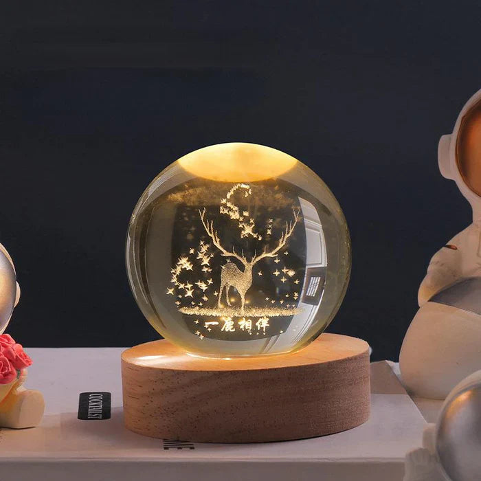 Lâmpada Decorativa Led – Acabamento Gravado e Estilo Contemporâneo 