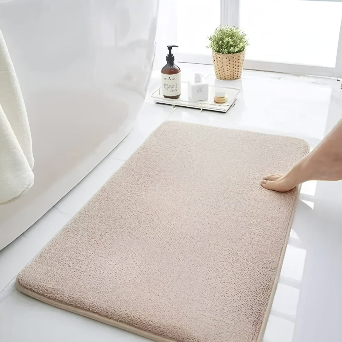 Tapete de Banho Super Absorvente Antiderrapante – Conforto e Segurança Diária 