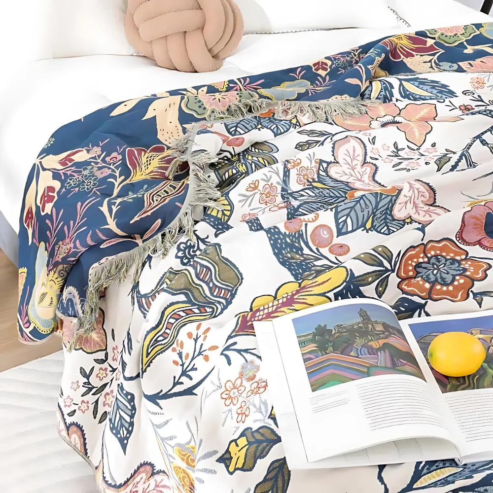 Kunstnerisk Dækning Rustik Stil Med Blomster 