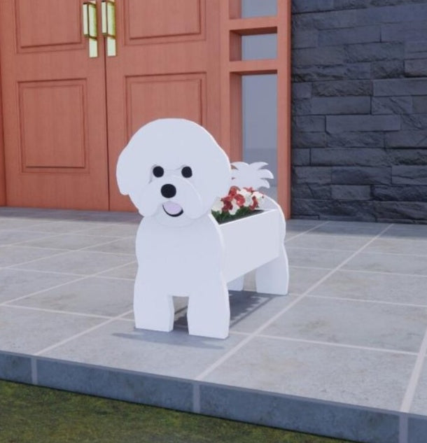 Oryginalny Doniczka na Kwiaty — Kształt Psa 