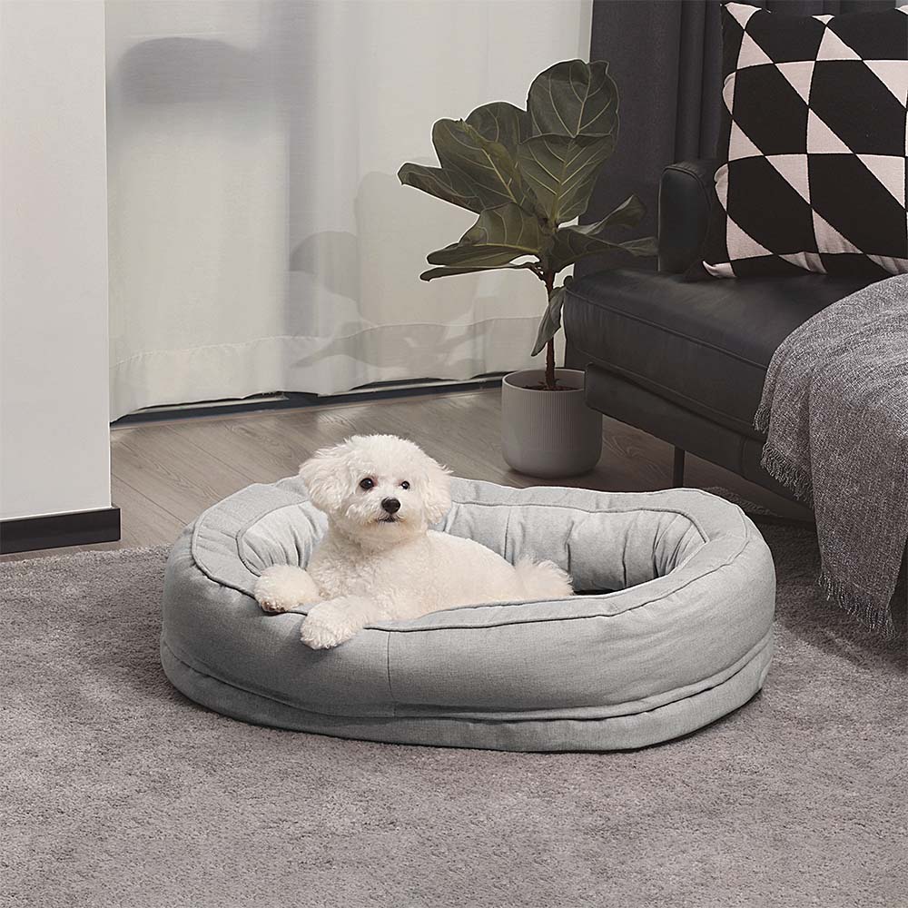 Cama em Forma de Donut para Cão – Conforto e Suavidade 