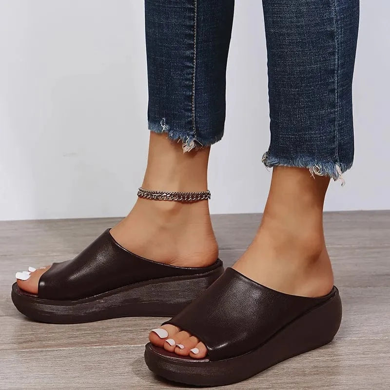 Platform Sandals — Open Toe Elegant 