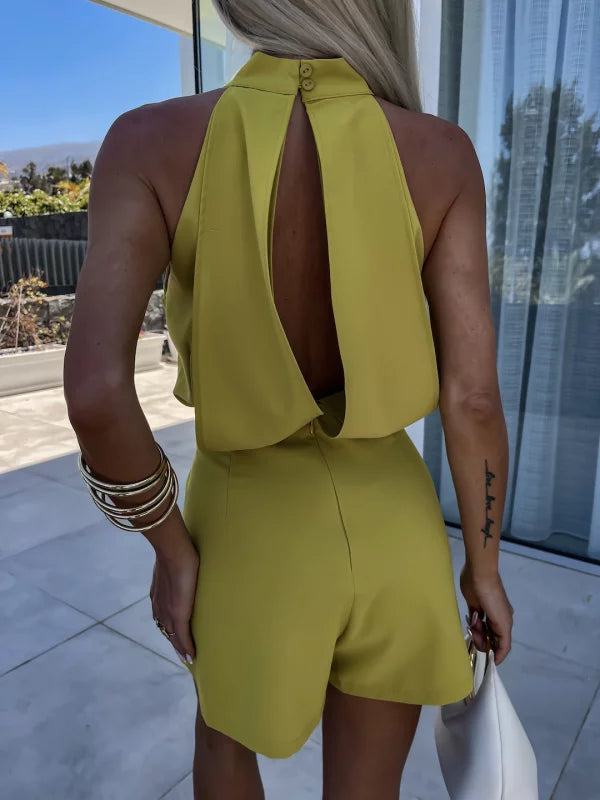 Dorcas | Elegant Short Jumpsuit – Bold and Refined Style 