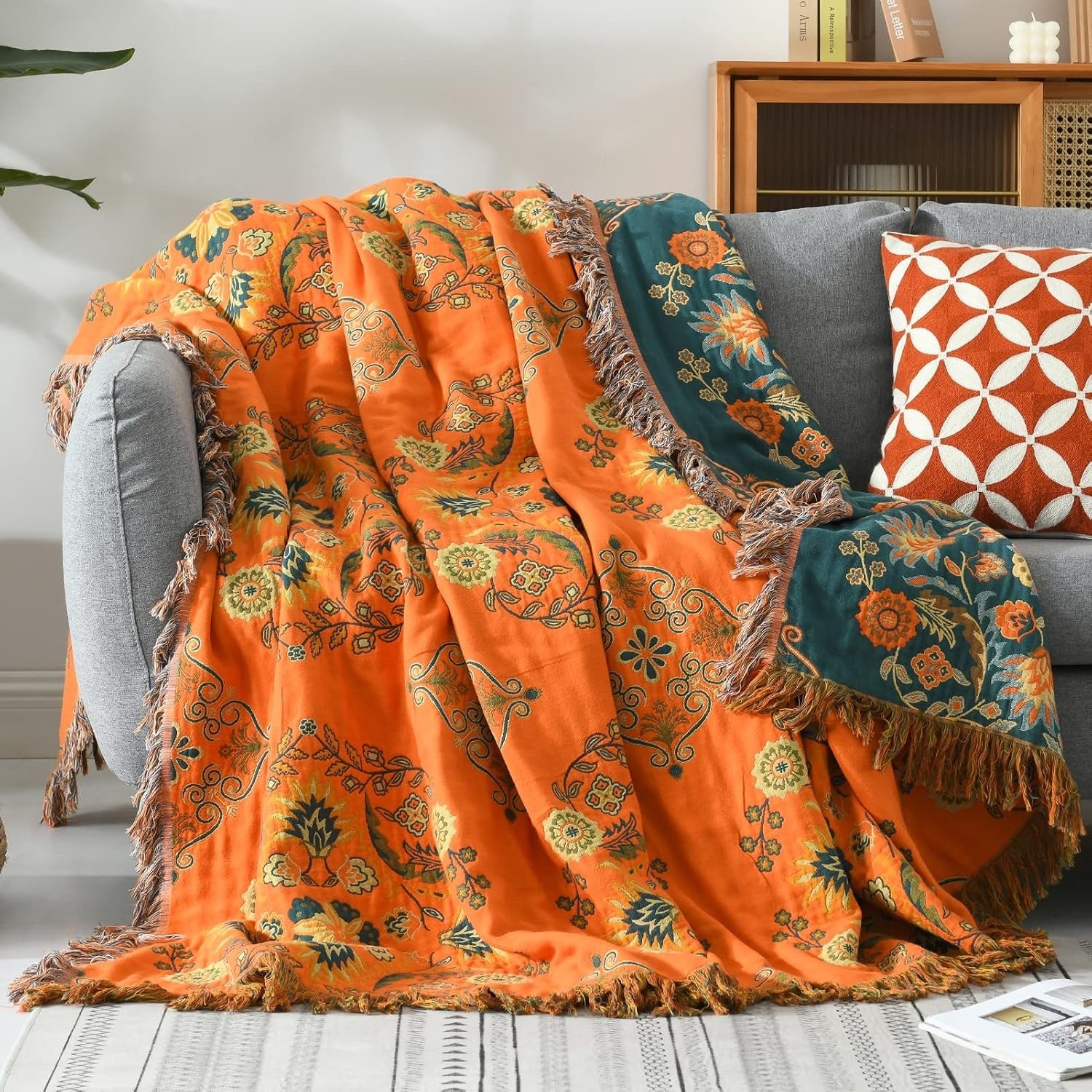 Reversible Marigold Blanket 