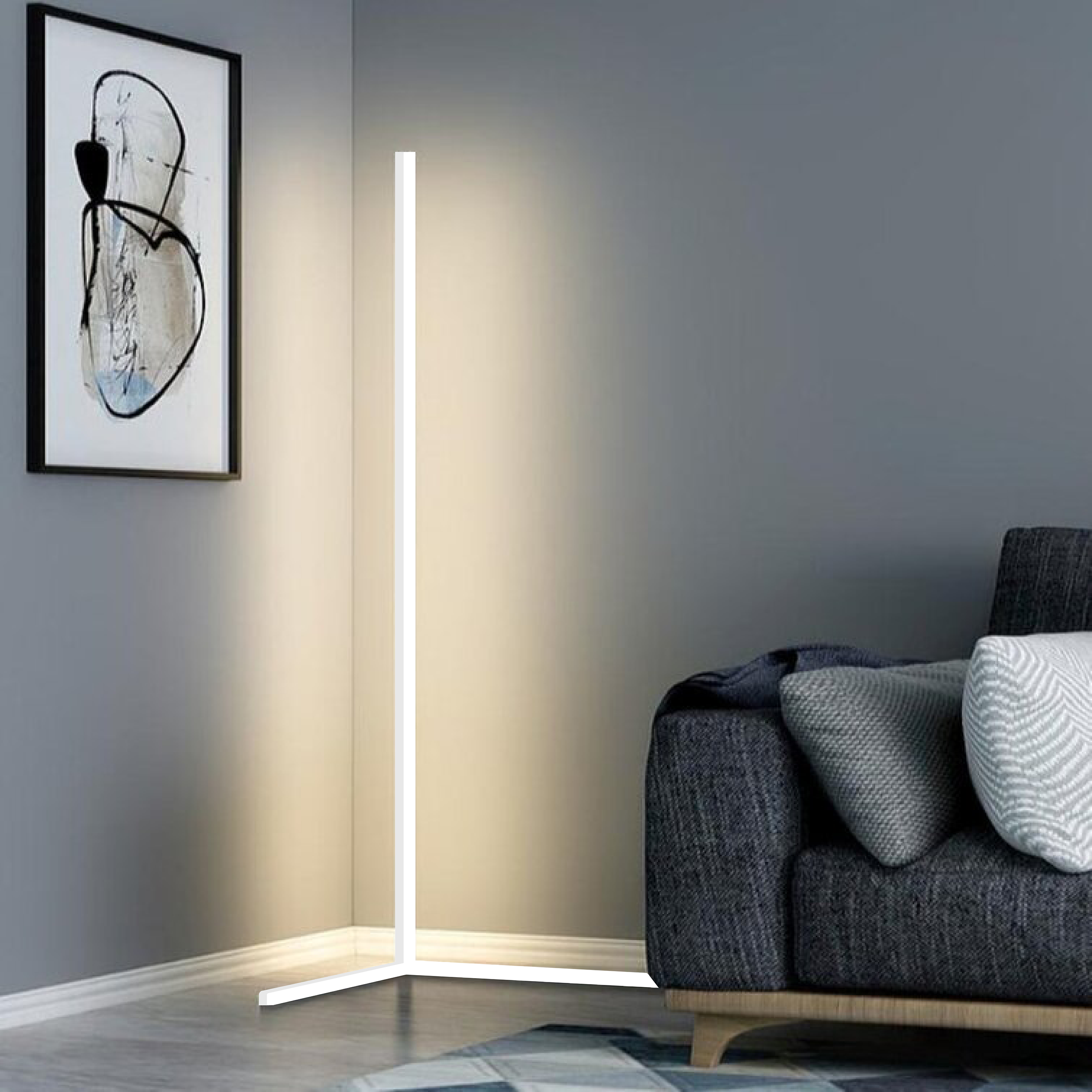 Lampe D’Angle LED – Éclairage D’ambiance Et Design Minimaliste