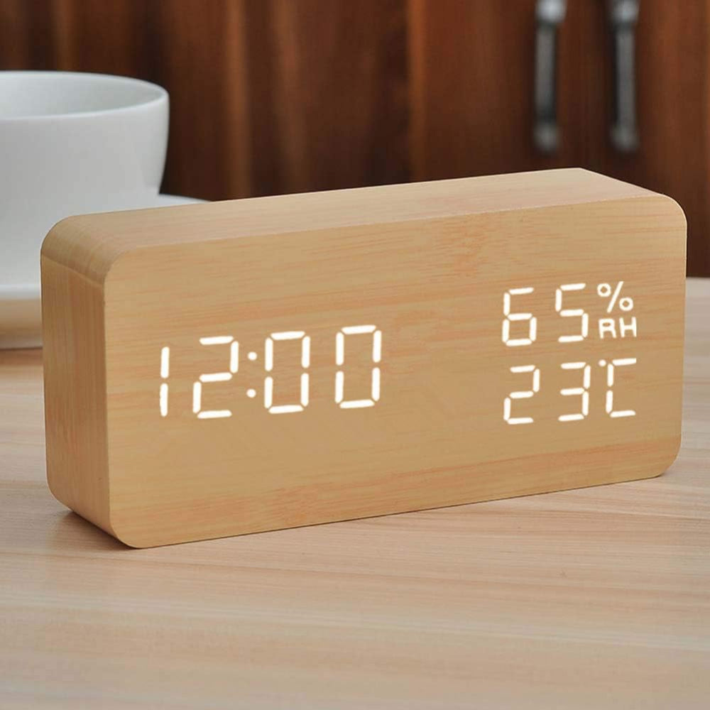 Horloge LED Avec Commande Vocale
