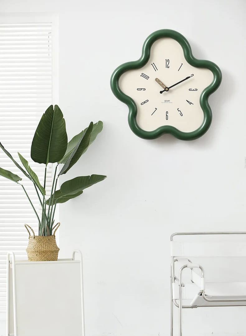 Horloge Murale Pendule Fleur 3D — vue 6