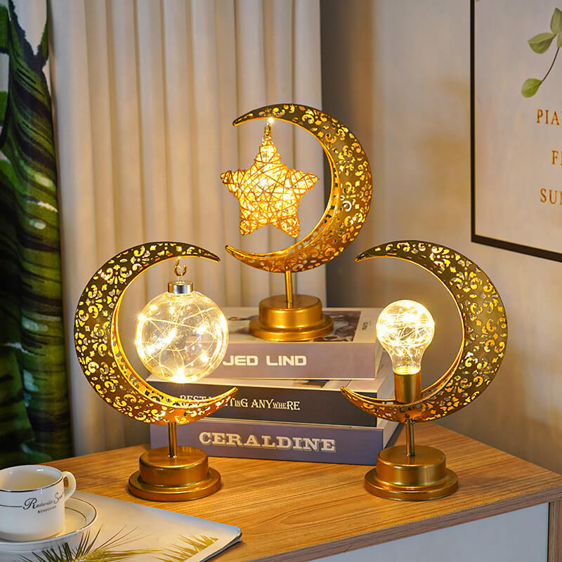 Lampe Lune Dorée