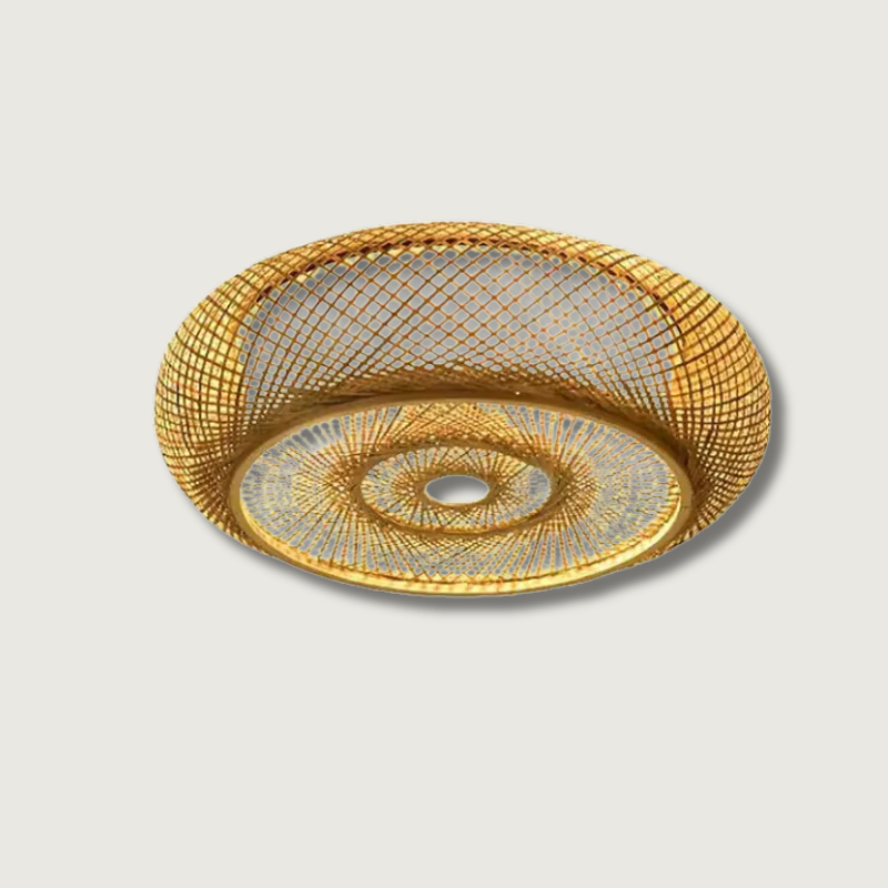 Lampe Suspendue Artisanale En Bambou Naturel