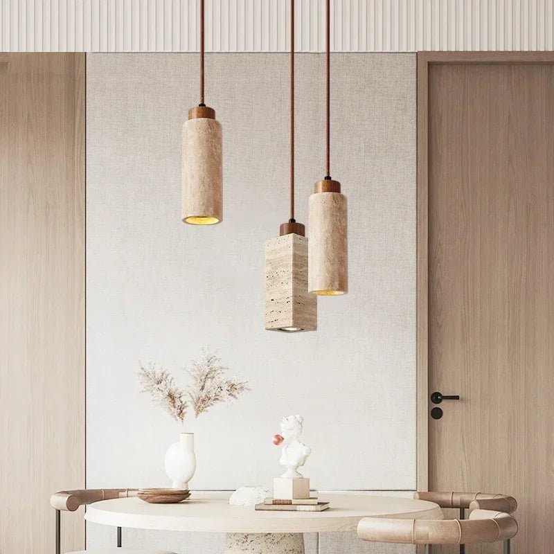 Lampe Suspendue En Pierre Naturelle — vue 2