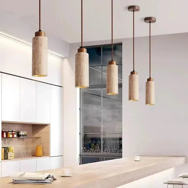 Lampe Suspendue En Pierre Naturelle — vue 7