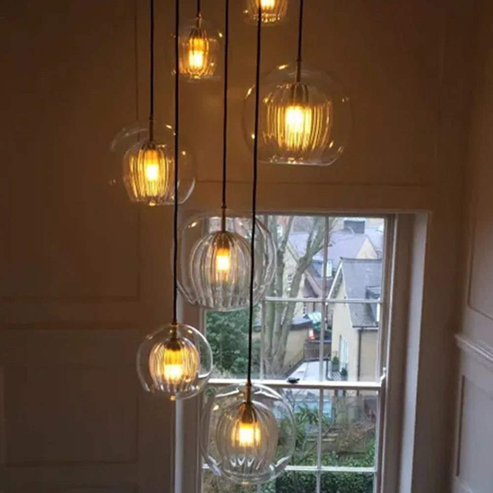 Lampe Suspendue En Verre Élégante Et Chaleureuse — vue 13