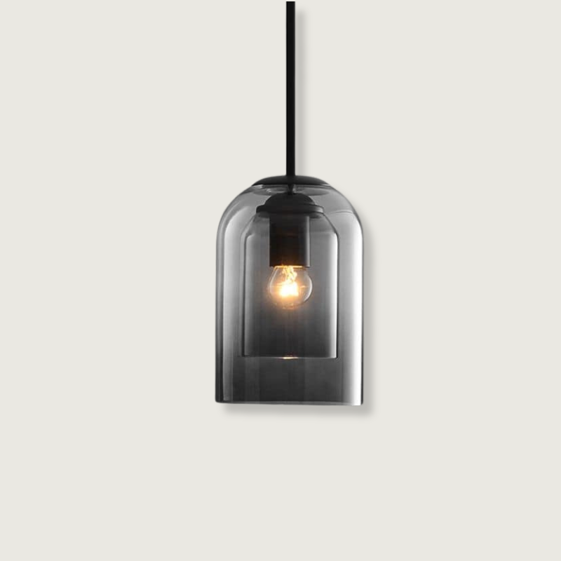Lampe Suspendue Vintage En Verre — vue 9