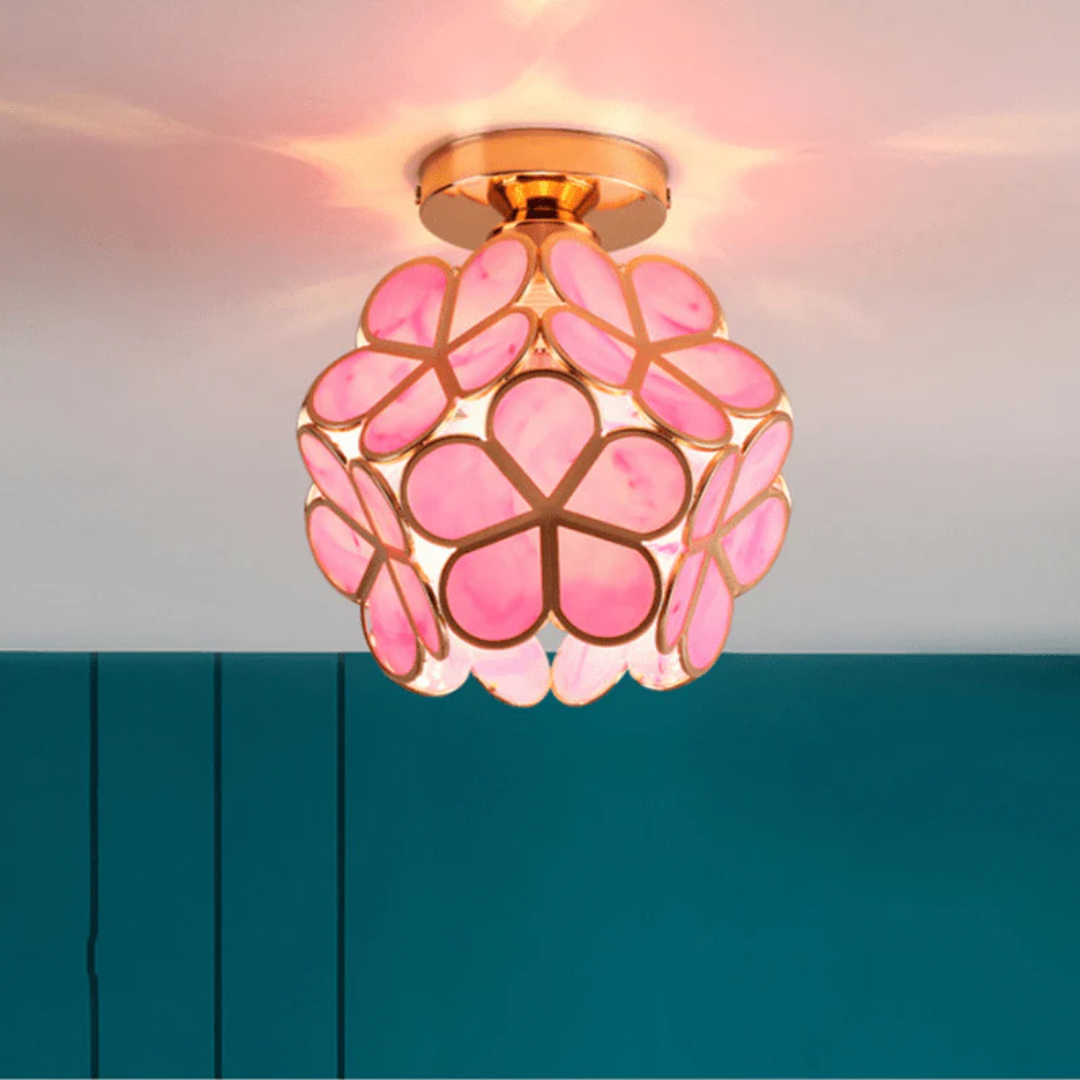 Luminaire De Plafond En Forme De Fleur