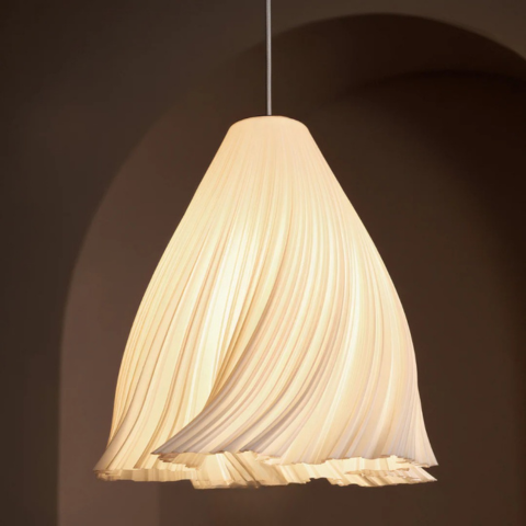 Plafonnier En Tissu Ondulant
