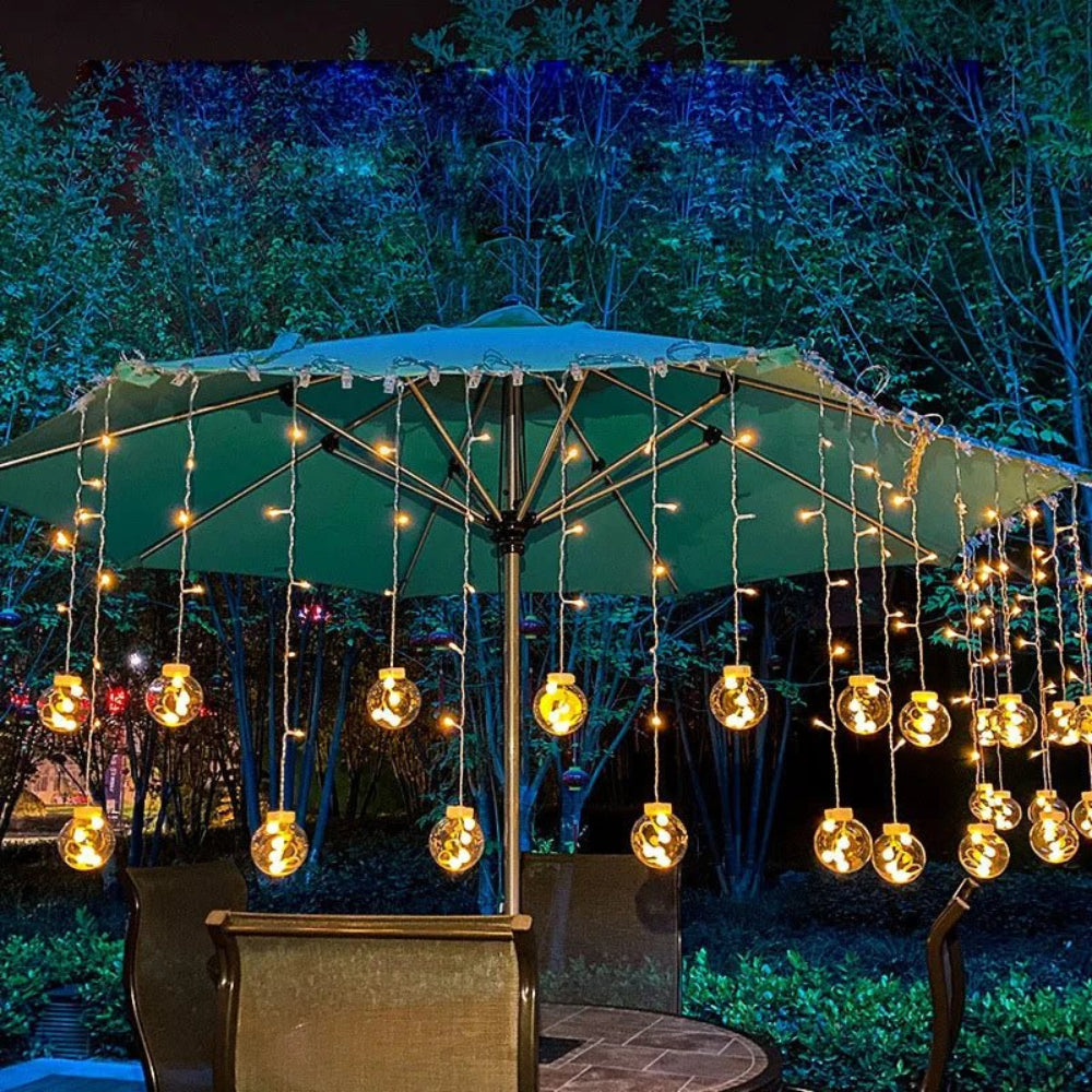 Rideau Lumineux À Boules Suspendues — vue 2