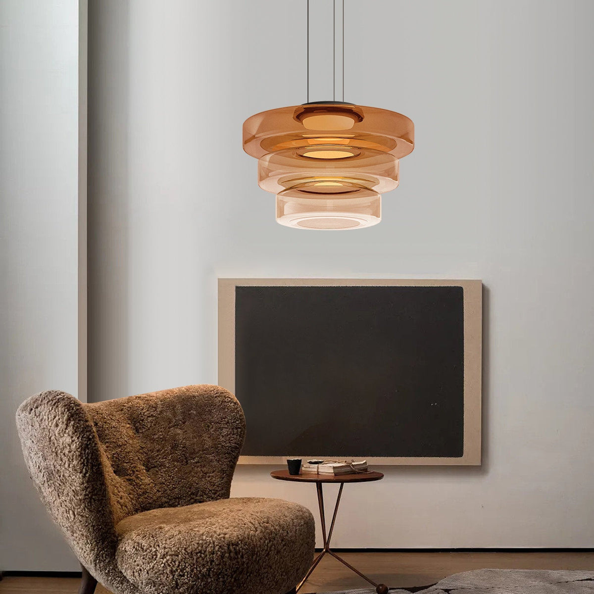 Suspension En Verre Style Bauhaus — vue 2